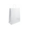 Bolsa kraft basika celulosa blanco 90 gr asa retorcida tamaño \l\ 320x140x400 mm
