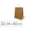 Bolsa kraft basika natural reciclado 90 gr asa retorcida tamaño \l\ 320x140x400 mm