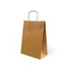 Bolsa kraft basika natural reciclado 90 gr asa retorcida tamaño \l\ 320x140x400 mm