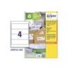 Etiqueta adhesiva avery papel blanco reciclado para archivador 192x61 mm laser pack de 400 etiquetas