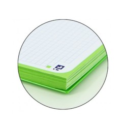 Recambio color 1 oxford din a4 80 hojas 90 gr cuadro 5 mm 4 taladros color verde manzana