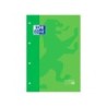 Recambio color 1 oxford din a4 80 hojas 90 gr cuadro 5 mm 4 taladros color verde manzana