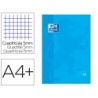 Recambio color 1 oxford din a4 80 hojas 90 gr cuadro 5 mm 4 taladros color turquesa