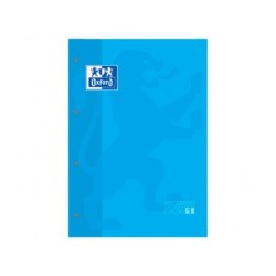Recambio color 1 oxford din a4 80 hojas 90 gr cuadro 5 mm 4 taladros color turquesa