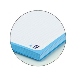 Recambio color 1 oxford din a4 80 hojas 90 gr cuadro 5 mm 4 taladros color turquesa