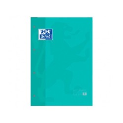 Recambio color 1 oxford din a4 80 hojas 90 gr cuadro 5 mm 4 taladros color ice mint