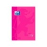 Recambio color 1 oxford din a4 80 hojas 90 gr cuadro 5 mm 4 taladros color fucsia