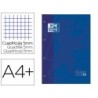 Recambio color 1 oxford din a4 80 hojas 90 gr cuadro 5 mm 4 taladros color azul oscuro