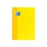 Recambio color 1 oxford din a4 80 hojas 90 gr cuadro 5 mm 4 taladros color amarillo