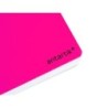 Cuaderno espiral a4 antartik tapa dura 80h 90gr cuadro 4mm con margen color rosa fluor