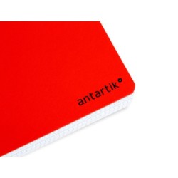 Cuaderno espiral a4 antartik tapa dura 80h 90gr cuadro 4mm con margen color rojo