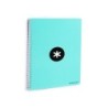 Cuaderno espiral a4 antartik tapa dura 80h 90gr cuadro 4mm con margen color menta