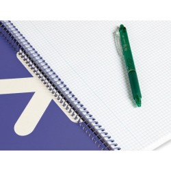 Cuaderno espiral a4 antartik tapa dura 80h 90gr cuadro 4mm con margen color lavanda