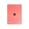 Cuaderno espiral a4 antartik tapa dura 80h 90gr cuadro 4mm con margen color coral