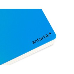 Cuaderno espiral a4 antartik tapa dura 80h 90gr cuadro 4mm con margen color azul