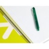 Cuaderno espiral a4 antartik tapa dura 80h 90gr cuadro 4mm con margen color azul