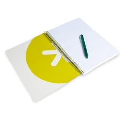 Cuaderno espiral a4 antartik tapa dura 80h 90gr cuadro 4mm con margen color azul