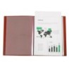 Carpeta liderpapel 10 fundas canguro pp din a4 rojo translucido portada y lomo personalizable