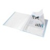 Carpeta liderpapel escaparate 80 fundas polipropileno din a4 celeste opaco