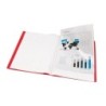 Carpeta liderpapel escaparate 80 fundas polipropileno din a4 rojo translucido