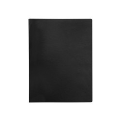 Carpeta liderpapel escaparate 80 fundas polipropileno din a4 negro opaco