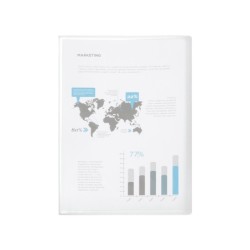 Carpeta liderpapel escaparate 80 fundas polipropileno din a4 transparente