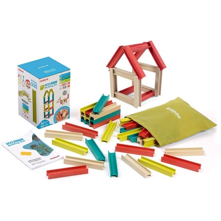 Juego didactico miniland construccion eco beams building 32 piezas