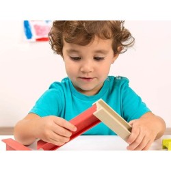 Juego didactico miniland construccion eco beams building 32 piezas