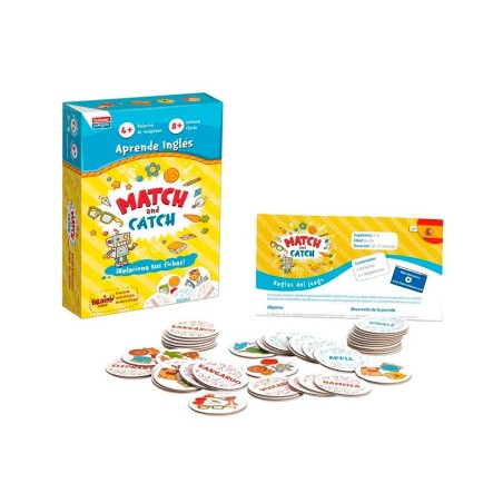Juego educativo falomir match and catch aprende ingles