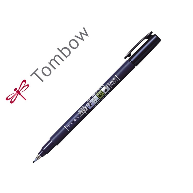 Rotulador tombow fudenosuke tinta base de agua punta pincel dura negro Rotulador tombow fudenosuke tinta base de agua punta pincel dura negro
