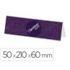 Identificador sobremesa archivo 2000 premium poliestireno cristal transparente 50x210x60 mm