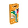 Boligrafo bic cuatro colores shine azul punta de 1 mm