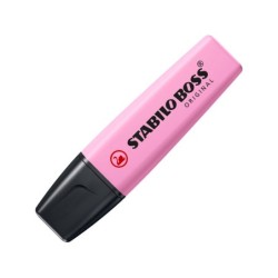 Rotulador stabilo boss fluorescente 70 pastel estuche de 4 unidades colores surtidos