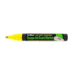 Rotulador artline pizarra epd-4 color amarillo fluorescente opaque ink board punta redonda 2 mm