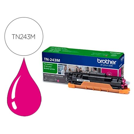 Toner brother tn243m dcp-l3510cdw / hl- l3270cdw / mfc-l3710cw magenta 1000 paginas