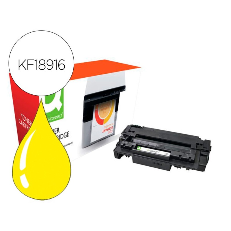 Toner compatible q-connect canon lbp710y i-sensys lbp-710 / 712 amarillo 10000 paginas