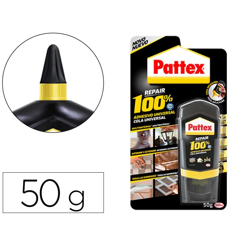 Pegamento pattex universal ingredientes activos 100% sin disolventes botella 50 g
