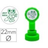 Sello artline emoticono muy bien color verde 22 mm diametro