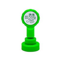 Sello artline emoticono muy bien color verde 22 mm diametro
