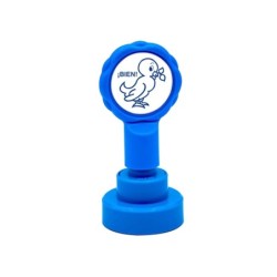 Sello artline emoticono bien color azul 22 mm diametro