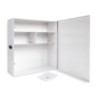 Botiquin q-connect metalico 4 compartimentos vacio primeros auxilios 330x360x120 mm