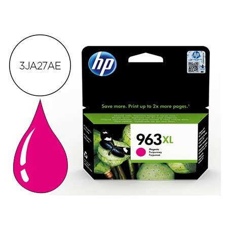 Ink-jet hp 963 xl officejet pro 9010 / 9020 / 9022 / 9023 / 9025 magenta 1600 paginas