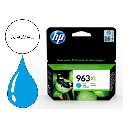 Ink-jet hp 963 xl officejet pro 9010 / 9020 / 9022 / 9023 / 9025 cian 1600 paginas