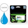 Ink-jet hp 963 xl officejet pro 9010 / 9020 / 9022 / 9023 / 9025 cian 1600 paginas