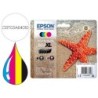 Ink-jet epson 603xl xp-2100 / 2105 / 3100 / 4100 / wf-2810 / 2830 / 2835 / 2850 multipack 4 colores negro