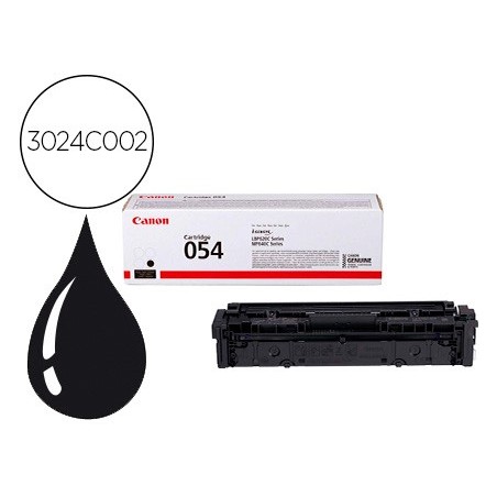 Toner canon 054 lbp622 / mf641 / i-sensys lbp621 / 623 / 641 / 643 / 645 / 622 negro 1500 paginas