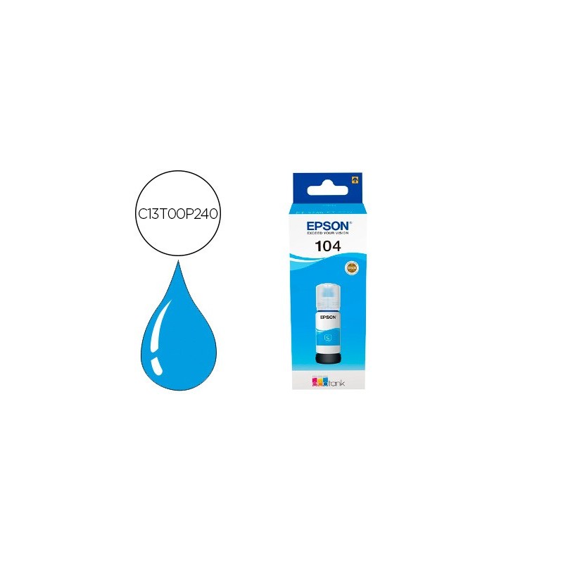 Ink-jet epson ecotank 104 et-2710 / 2711 / 2712 / 2720 / 2726 / 4700 cian 7500 paginas