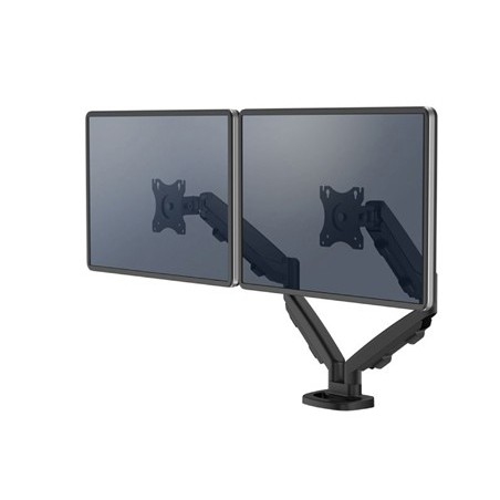 Brazo para monitor fellowes serie eppa ajustable altura 2 pantallas normativa vesa hasta 10 kg negro