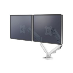Brazo para monitor fellowes serie eppa ajustable altura 2 pantallas normativa vesa hasta 10 kg blanco