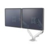 Brazo para monitor fellowes serie eppa ajustable altura 2 pantallas normativa vesa hasta 10 kg blanco